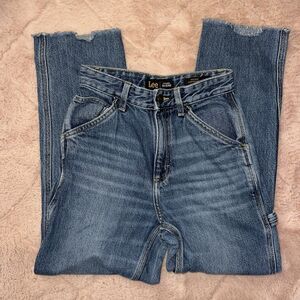 Lee’s vintage modern high rise dungaree ankle carpenter jeans women’s size 25